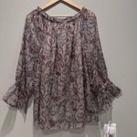 Soft Surroundings  Aitana Peasant Boho Tunic Blouse Shirt Size Large Birds Flowy Photo 2