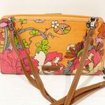 Sakroots  Crossbody Multi Pocket Wallet Artist's Circle Apricot Flower Power Photo 2