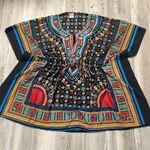 California Woman Dashiki Kaftan Tunic – Free Size – Excellent Condition Red Photo 0