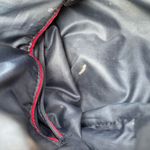 Tommy Hilfiger Black Gold Chain Logo Print Shoulder Bag Faux Leather Trim Purse Photo 8