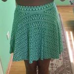 SO Boho Teal Skater Skirt  Photo 0