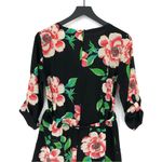 Yumi Kim  Liz Floral Silk Romper Black Pink Green M Photo 12