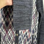 Free People We The Free Argyle Cardigan Sweater Size L Wool Blend Indie Sleaze Photo 8