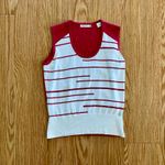 Vintage Green Lamb Y2K Pink & White Sleeveless Tank Top Womens 8 Photo 1