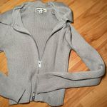 Gray Cropped Long Sleeve Size M Photo 1