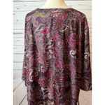 Catherines  Plus size tunic top 3XWP Womens 3X Petite Button front blouse Shirt Photo 6