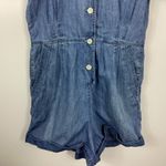 J.Crew  Chambray Denim Romper Size 8 Photo 2