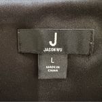 Jason Wu J ‎ Black Blue Floral Long Sleeve Midi Dress Large Photo 7