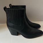 J.Crew Black Leather Chelsea Western Boots size 7 Photo 1