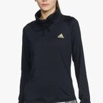 Adidas Women's  Aeroready GS8594 Sweat Black/Gold Pullover - Small Photo 1