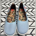 UIN Valencia Knitted Ballet Designed Slip On Shoe Size 10 Blue Photo 1