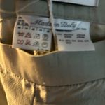 Max Mara  Gray Silver Silk Textured Polonia Pant Band New NWT 14(US) 44(IT) Photo 4