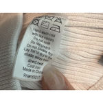 LIONESS  Anderson Pants Size 4 White Ribbed Chewed Hem Elastic Waist Photo 8