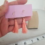 Coral tassle Boho earrings Pink Photo 1