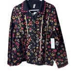 Thomas & Olivia Women's XL Multicolor Embroidered Fall Jacket Red Photo 0