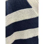 Staccato Womens Large Knit Vest Top Sleeveless Blue White Stripe‎ Nautical Photo 2