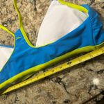 Speedo Blue and Yellow Swimwear women’s XL New Bikini Top Racerback Photo 6