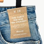 Madewell NWT The Curvy '90s Straight Mid-Rise Jean in Barbosa Wash | Sz 28 Photo 4