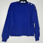 J.Crew Heritage Fleece Cropped Sweatshirt with Shoulder Buttons Photo 0