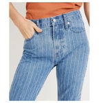 Madewell NEW The Petite Perfect Vintage Crop Jean Pinstripe Edition Blue US 24 Photo 2