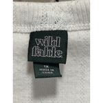 Wild Fable White Scoop Neck Long Sleeve Top Size 1X (runs Small) Soft Ribbed Photo 1