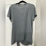 Caslon Charcoal Short Sleeve Top with Side Tie/Burnout Side Tie T-Shirt Photo 10