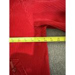 EUC VTG Korean Jacket Womens Red‎ Corduroy Button Up Collared Long Sleeves Photo 6