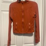 Rae Mode Rust Orange Zip Up Athletic Jacket Women Medium Workout Yoga Activewear Photo 2