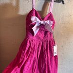Unique Vintage  Dress Mini Hot Pink Sundress Photo 0