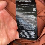 VERO MODA Odette Brown Ruffle Calf Dress NWT Sz M Women’s Polyester Tie Back Photo 12