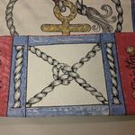 Brighton Seas The Day Stowaway Large Nautical Canvas Tote Bag Anchor Mermaid Photo 7