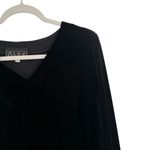 Alex Evenings  Black Velvet Blouse Grunge Whimsygoth Y2K V-Neck Womens Large Photo 1