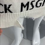 NWT! MSGM Sweater Knit Pencil Skirt with Color words distressed bottom Photo 1