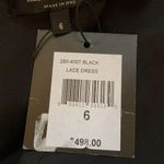 Nanette Lepore  Black Floral Lace Dress 6 NWT Photo 9