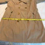 Roz & Ali  Beige Tan Belted Trench Coat Double Breasted Women’s Size Medium Photo 11