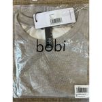 Bobi Revolve  Los Angeles Split Hem Regan Top in Tan Size M Photo 1