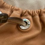 B Makowsky B. MAKOWSKY Tan Beige Gold Leather Slouchy Double Handle Shoulder Bag Photo 9