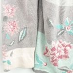 Floral Cottagecore‎ Knit Cardigan Sweater Womens Grannycore Pastel Vintage Gray Size XL Photo 2
