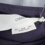 Charli London Pencil Skirt Black Plum Midi Stretch Jersey Palermo US 4 New Purple Photo 4