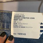 Lands' End Tinted Indigo Modern Fit Misses Stretch Boot Cut Jeans Women Sz 8 /31 Photo 2
