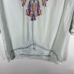 Soft Surroundings EMBROIDERED Mixteca TUNIC Top Size XS TENCEL Chambray V-NECK Photo 3
