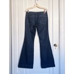 Martin + Osa • vintage y2k flare jeans dark wash low rise trouser cuff wide leg Blue Size 28 Photo 9