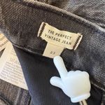 Madewell The Perfect Vintage Jean 23x27 Black Mid Rise Denim Mom Straight Leg Photo 6