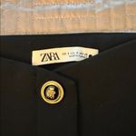 ZARA  Black Mini Skirt with Gold Buttons Photo 1