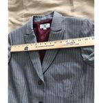 STRESA ASL Women's Blazer Button Gray Stripe 12P Jacket Long Sleeve Open Front Size 12 Photo 9