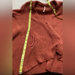 Free People  women’s  Cozy orange Rust Sweater,  cotton blend size XS Photo 11