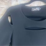 Sympli Black Jersey Knit Cutout Top Size 14 Photo 1