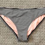 Xhilaration  Black and White Stripe Bikini Bottoms Photo 0