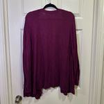 Old Navy Open Front Cardigan Plus Size 3X Semi Fitted Winter Wine Purple Magenta Photo 3