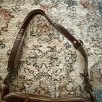 Myra Bag Canvas Leather Shoulder Bag Boho Southwestern Tote Purse Brown Photo 2